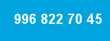 996 822 70 45